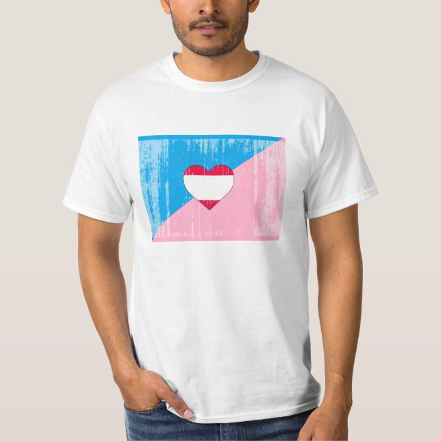 T-shirt Drapeau de fierté de jeu d'âge (Devant)