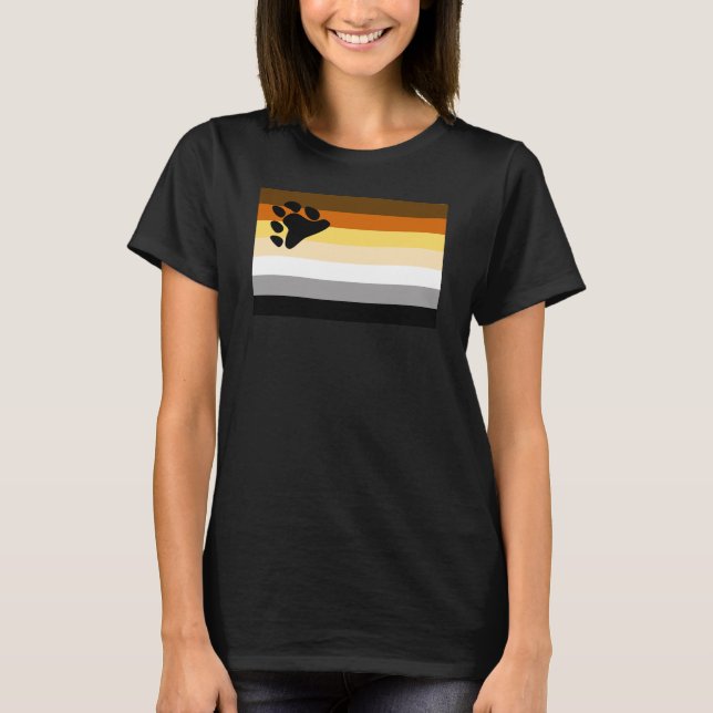 T-shirt Drapeau de fierté de l'ours (Devant)