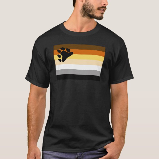 T-shirt Drapeau de fierté de l'ours (Devant)