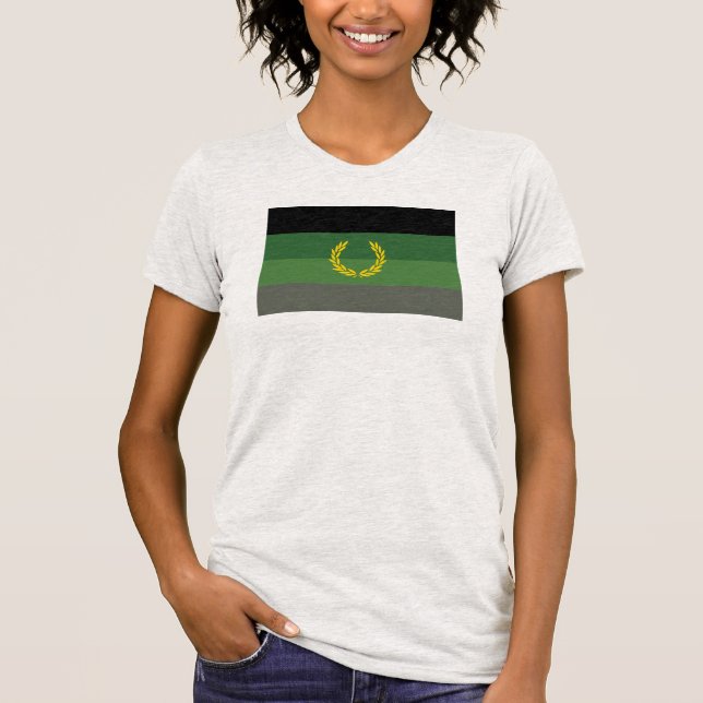 T-shirt Drapeau de fierté de l'uniforme militaire (Devant)