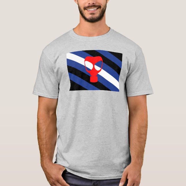 T-shirt Drapeau de fierté de masque (Devant)