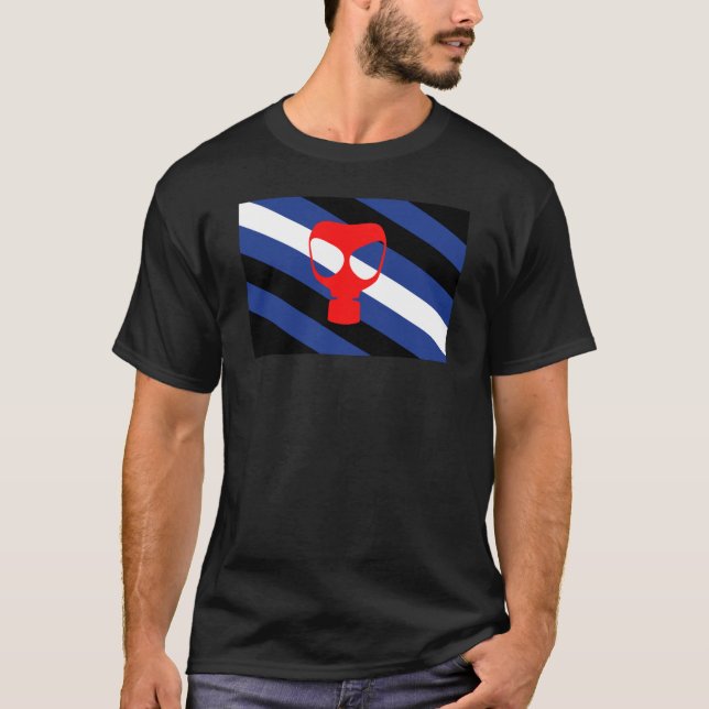 T-shirt Drapeau de fierté de masque (Devant)