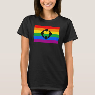 T-shirt Drapeau de fierté de niche arc-en-ciel