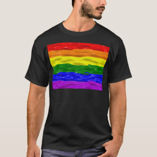 T-shirt Drapeau de fierté de SlipperyJoe's vernis liquide