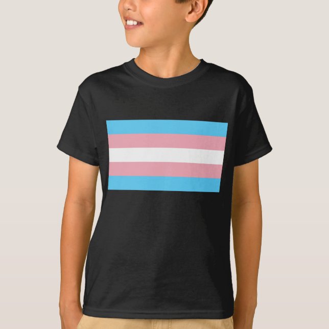 T-shirt Drapeau de fierté de transsexuel (Devant)