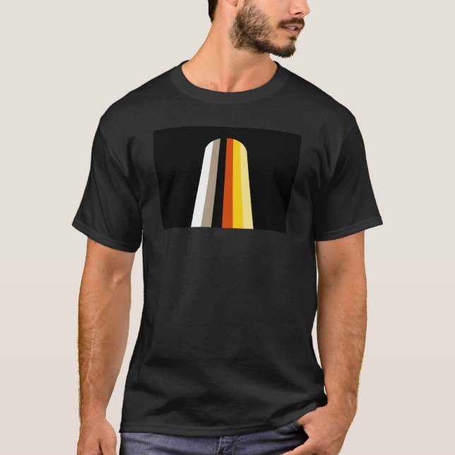 T-shirt Drapeau de fierté des cheveux longs (Devant)