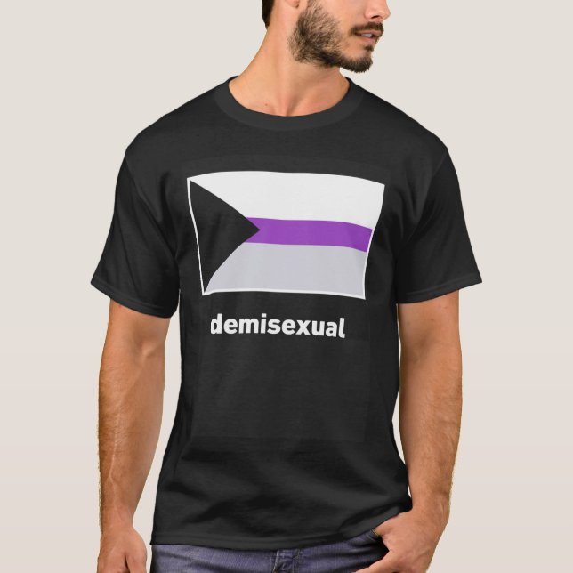 T-shirt Drapeau de fierté désisexuel (Devant)