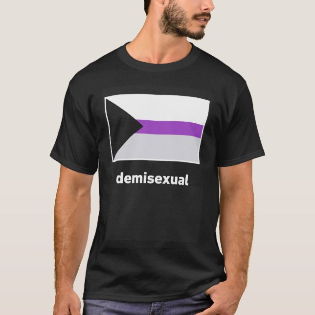 T-shirt Drapeau de fierté désisexuel (Devant)
