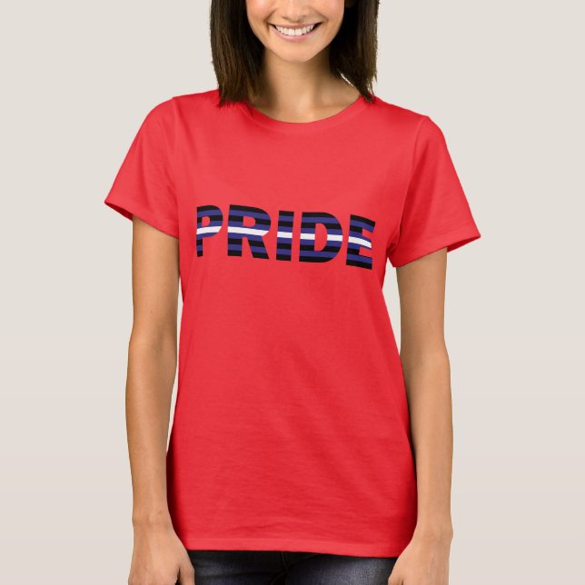 T-shirt Drapeau de fierté en cuir (Devant)