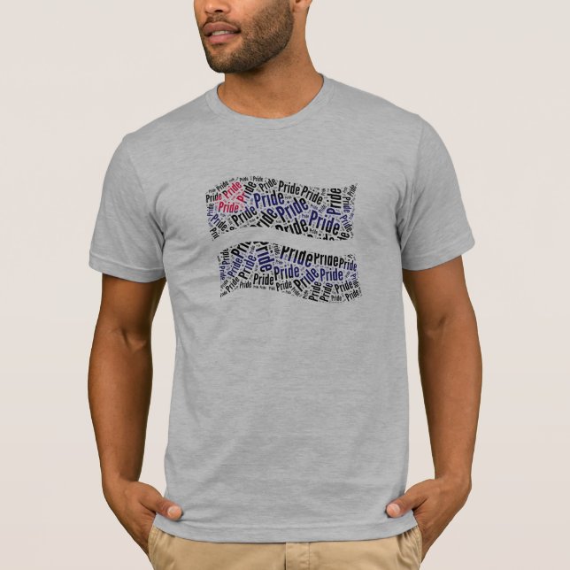 T-shirt Drapeau de fierté en cuir -.png (Devant)
