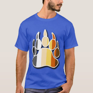 T-shirt Drapeau de fierté Gay Bear avec ombre profonde Pat