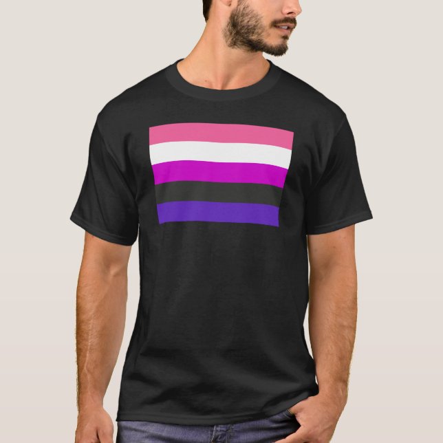 T-shirt Drapeau de fierté genderfluid (Devant)