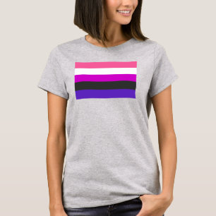 T-shirt Drapeau de fierté genderfluid