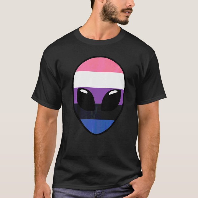 T-shirt Drapeau de fierté genderfluid  Drapeau genderfluid (Devant)