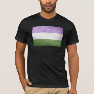 T-shirt Drapeau de fierté genderqueer