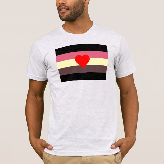 T-shirt Drapeau de fierté grasse (Devant)
