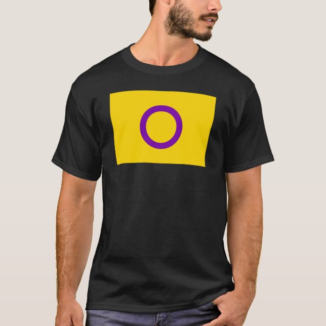 T-shirt Drapeau de fierté intersexe (Devant)