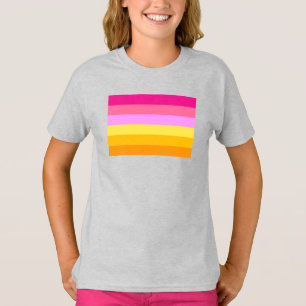 T-shirt Drapeau de fierté lesbienne (Aube)