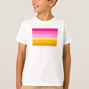 T-shirt Drapeau de fierté lesbienne (Aube)