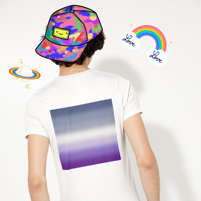 T-shirt Drapeau de fierté lesbienne Butch à dégradé – Drap (Créateur téléchargé)