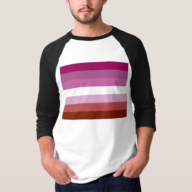 T-shirt Drapeau de fierté lesbienne de SlipperyJoe féminin (Devant)