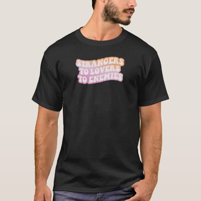 T-shirt Drapeau de fierté lesbienne Étrangers Amants Ennem (Devant)