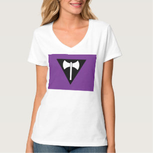 T-shirt Drapeau de fierté lesbienne SlipperyJoe puissant s