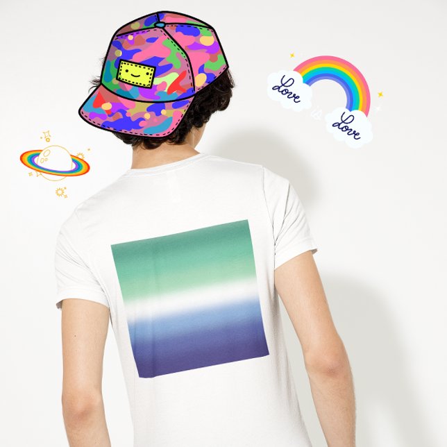 T-shirt Drapeau de fierté MLM gay dégradé – Drapeau MLM co (Créateur téléchargé)