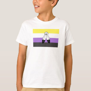 T-shirt Drapeau de fierté non binaire à double esprit