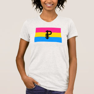T-shirt Drapeau de fierté pansexuelle