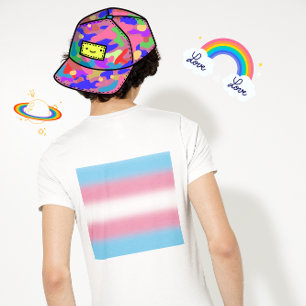 T-shirt Drapeau de fierté transgenre à dégradé - Drapeau t