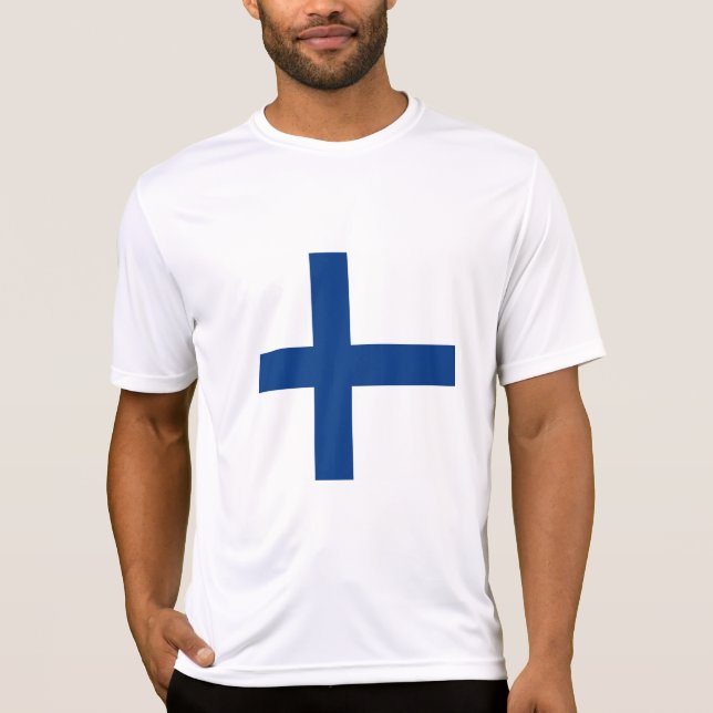 T-shirt Drapeau de Finlande (Devant)