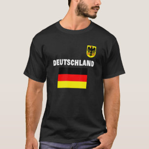 T-shirt Drapeau de football Deutschland Allemagne Drapeaux