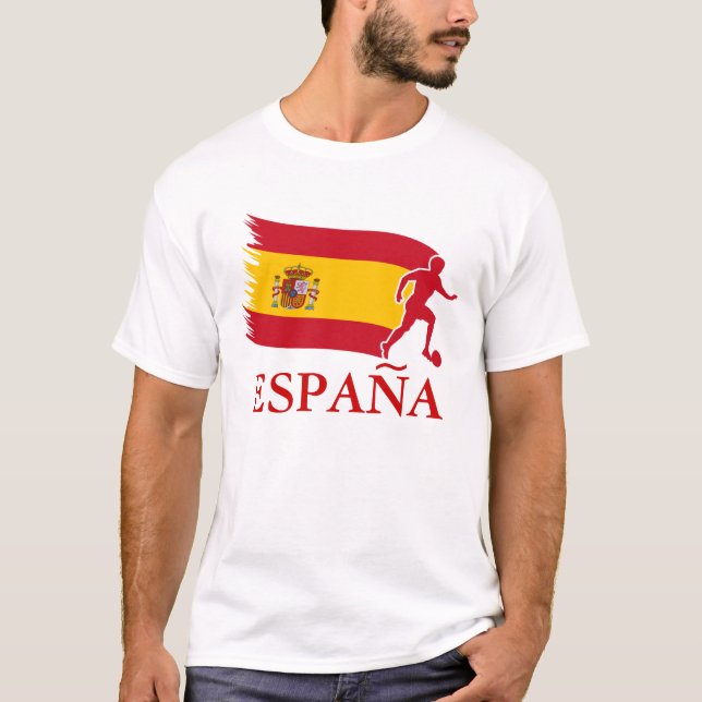 T-shirt Drapeau de football espagnol (Devant)