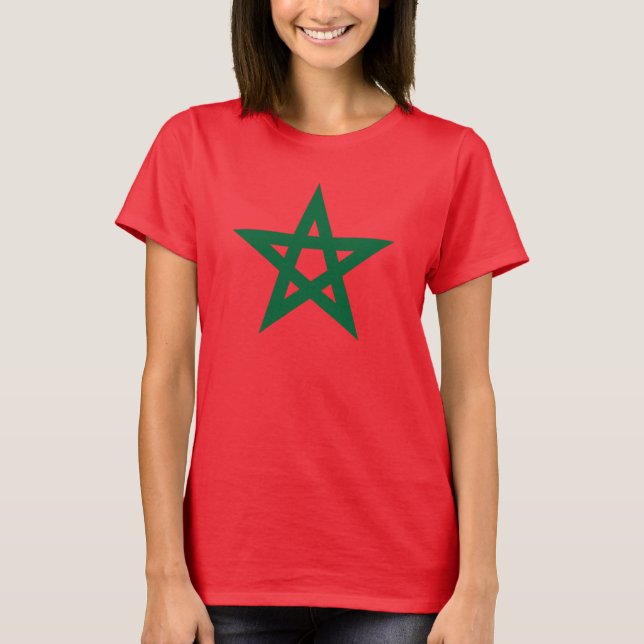 T-shirt Drapeau de football marocain (Devant)