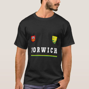 T-shirt Drapeau de football sportif Norwich Jersey