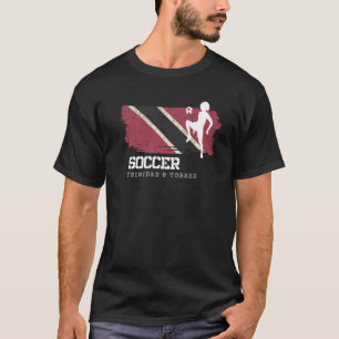 T-shirt Drapeau de football Trinité-et-Tobago Football fém