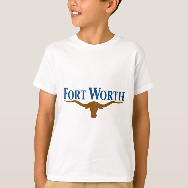 T-shirt Drapeau de Fort Worth (Texas) (Devant)