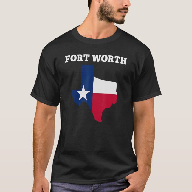 T-shirt Drapeau de Fort Worth Texas Texas Graphic Tee - sh (Devant)