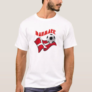 T-shirt Drapeau de fudbold du football de Danmark de