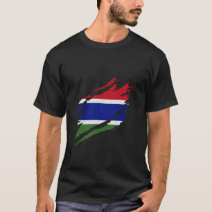 T-shirt Drapeau de Gambie Fierté gambienne héroïque Gambie