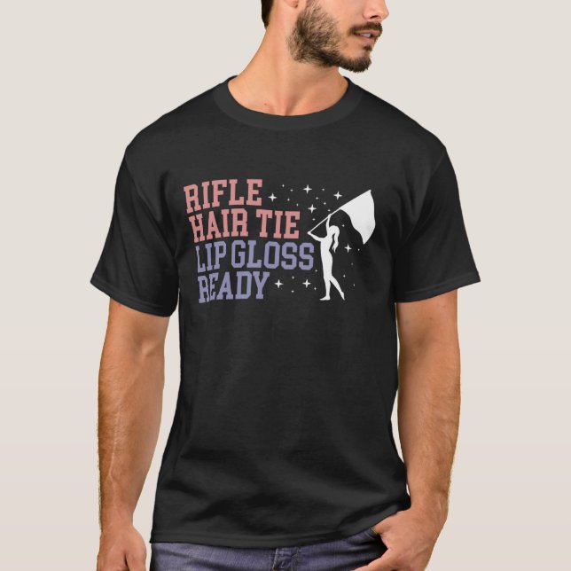 T-shirt Drapeau de Garde de Couleur Prêt Gloss Lip Tie Che (Devant)