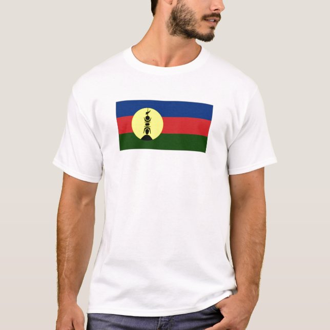 T-shirt Drapeau de gens du pays de la Nouvelle-Calédonie (Devant)
