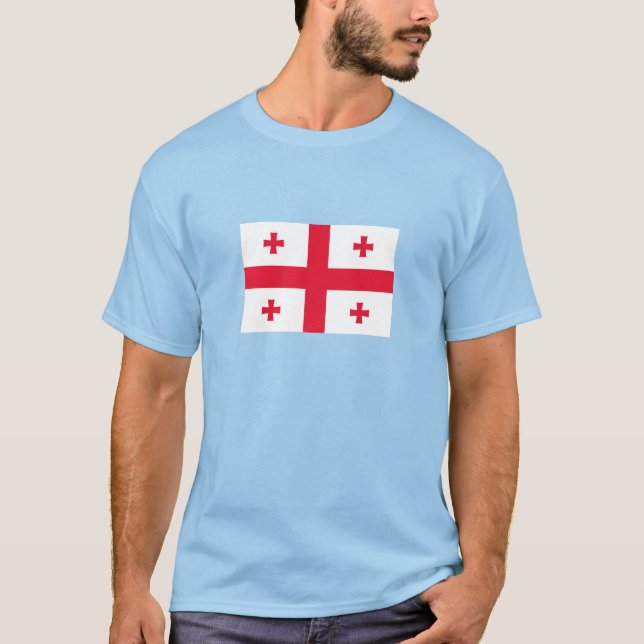 T-shirt Drapeau de Géorgie (Devant)
