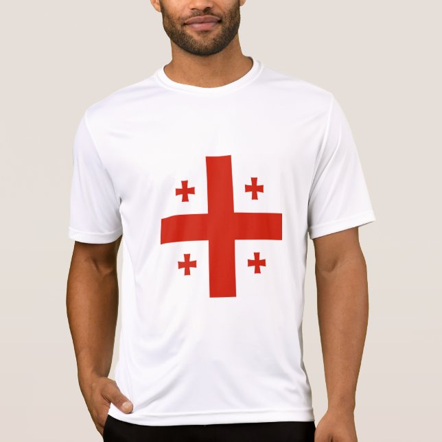 T-shirt Drapeau de Géorgie (Devant)