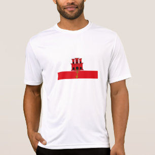T-shirt Drapeau de Gibraltar