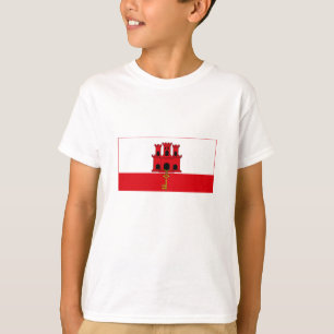T-shirt Drapeau de Gibraltar