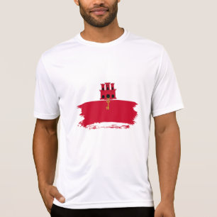 T-shirt Drapeau de Gibraltar
