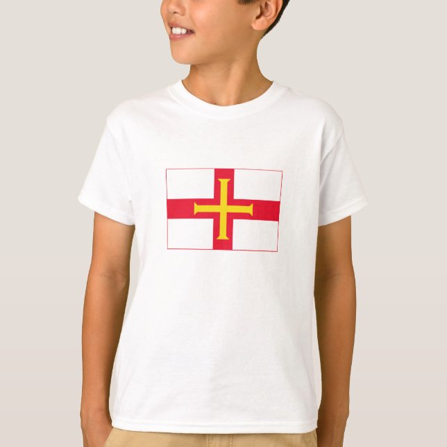 T-shirt Drapeau de Guernesey (Devant)