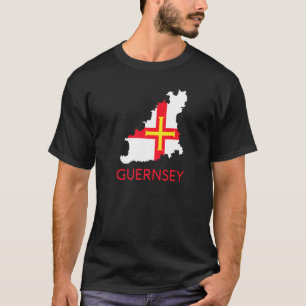 T-shirt Drapeau de Guernesey Île Anglo-Normande britanniqu